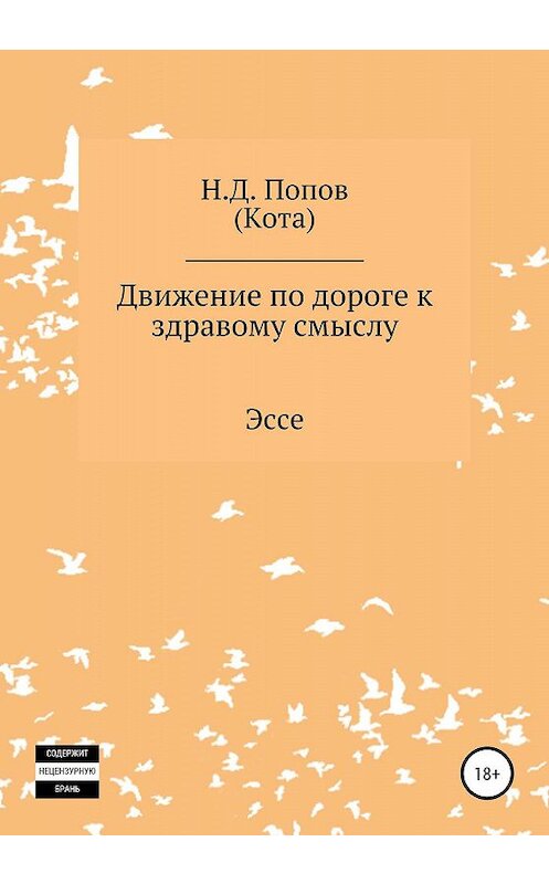 Обложка книги «Движение по дороге к здравому смыслу» автора Николая Попова издание 2020 года.