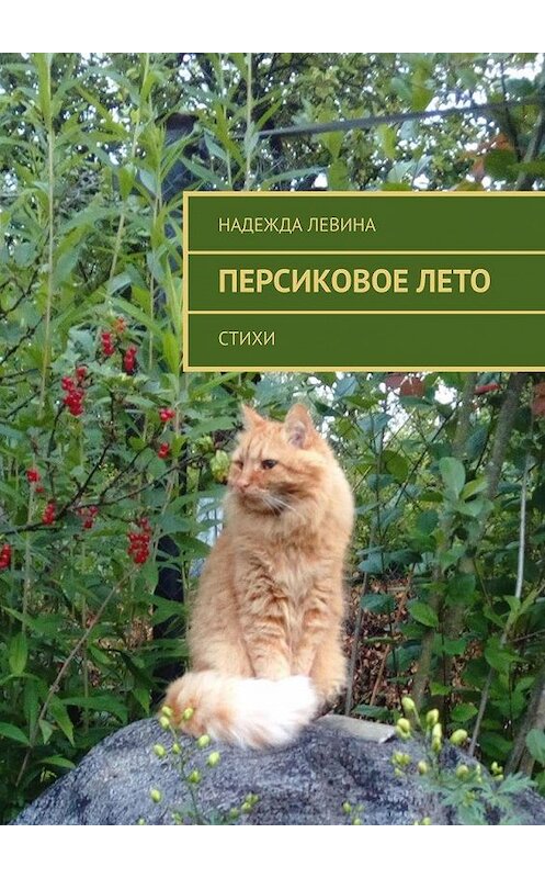 Обложка книги «Персиковое лето. Стихи» автора Надежды Левины. ISBN 9785449886408.