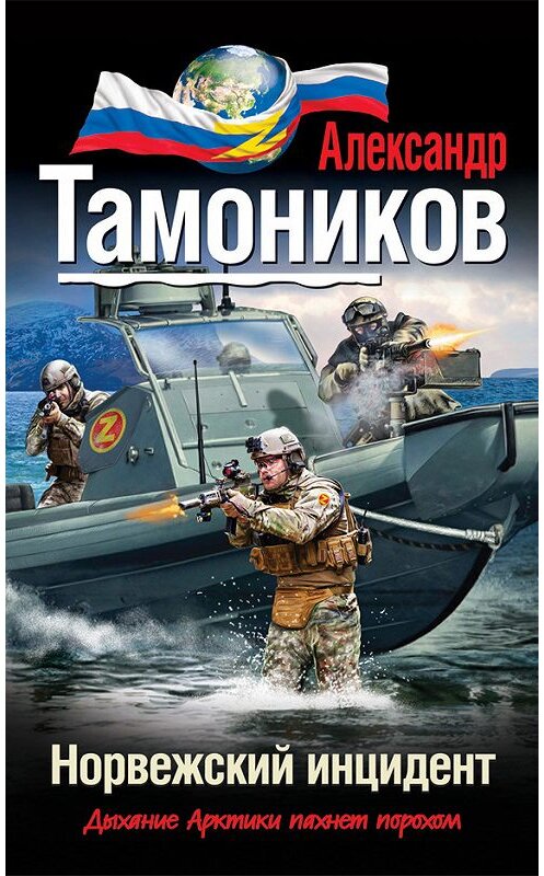 Обложка книги «Норвежский инцидент» автора Александра Тамоникова издание 2013 года. ISBN 9785699679768.