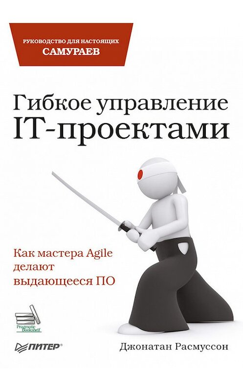 Обложка книги «Гибкое управление IT-проектами. Руководство для настоящих самураев» автора Джонатана Расмуссона издание 2012 года. ISBN 9785459012057.