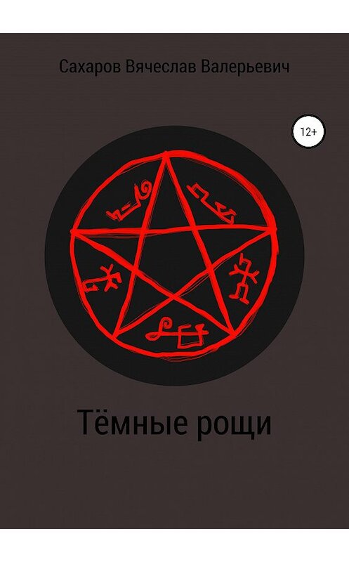 Обложка книги «Тёмные рощи» автора Вячеслава Сахарова издание 2020 года.