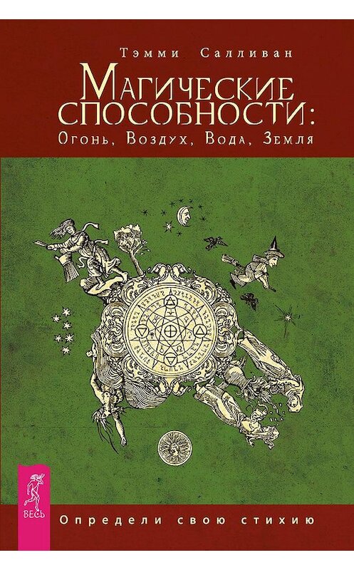 Обложка книги «Магические способности: Огонь, Воздух, Вода, Земля. Определи свою стихию» автора Тэмми Салливана издание 2016 года. ISBN 9785957328728.